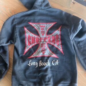 Vintage Y2K west coast choppers original cross hoodie